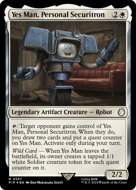 Yes Man, Personal Securitron (PIP-557) - Fallout Foil