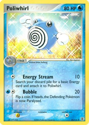 Poliwhirl 46/112 - FireRed & LeafGreen Reverse Holofoil