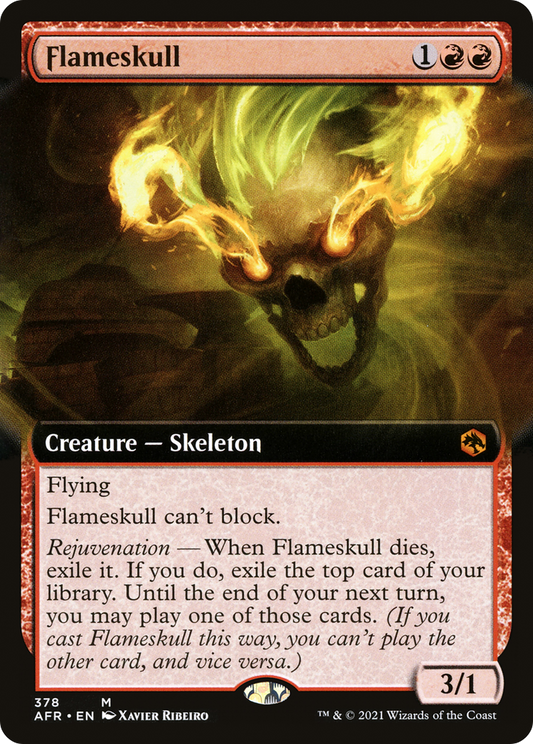 Flameskull (AFR-378) - Adventures in the Forgotten Realms: (Extended Art) Foil