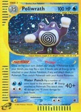 Poliwrath 24/165 - Expedition Base Set Reverse Holofoil