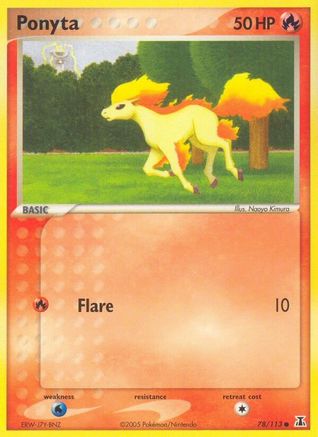 Ponyta 78/113 - Delta Species Reverse Holofoil