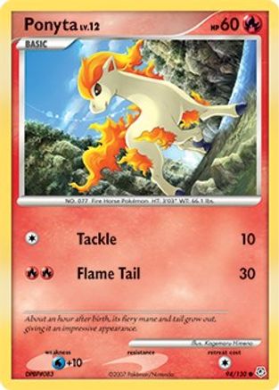 Ponyta - 094/130 - Diamond and Pearl Reverse Holofoil