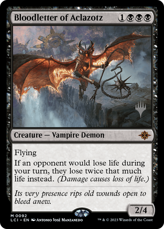 Bloodletter of Aclazotz (PPLCI-092) - The Lost Caverns of Ixalan Promos (Promo Pack)