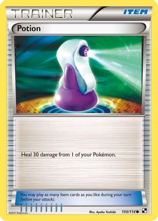 Potion 100/114 - Black and White Reverse Holofoil - Common