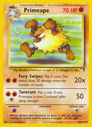 Primeape 59/110 - Legendary Collection Reverse Holofoil