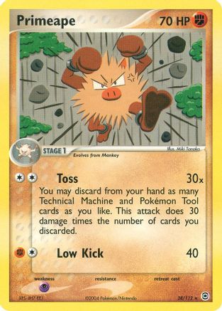 Primeape 28/112 - FireRed & LeafGreen Reverse Holofoil