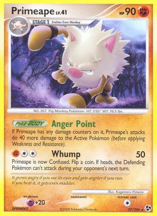 Primeape (27/106) - Great Encounters  - Rare