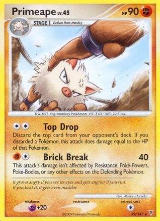 Primeape 39/147 - Supreme Victors Reverse Holofoil