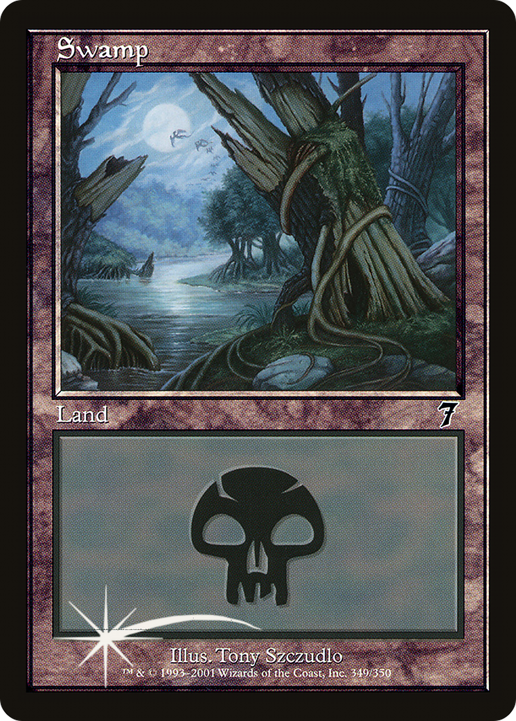 Swamp (7ED-349★) - Seventh Edition Foil