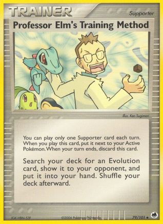 Professor Elm's Training Method (79/101) - Dragon Frontiers Reverse Holofoil - Uncommon