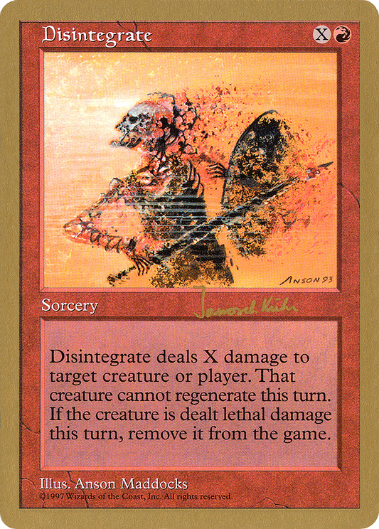 Disintegrate (WC97-JK219) - World Championship Decks 1997