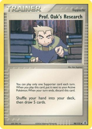 Prof. Oak's Research - 098/112 - FireRed & LeafGreen Reverse Holofoil