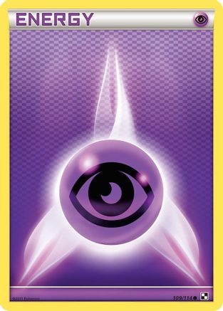 Psychic Energy 109/114 - Black & White Reverse Holofoil