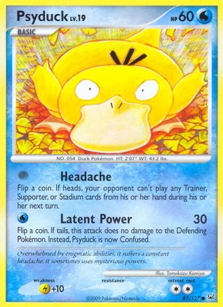 Psyduck 087/127 - Platinum Reverse Holofoil - Common