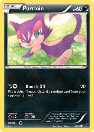 Purrloin 64/98 - Emerging Powers Reverse Holofoil