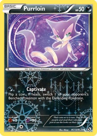 Purrloin RC13/RC25 - Legendary Treasures Radiant Collection Holofoil - Uncommon