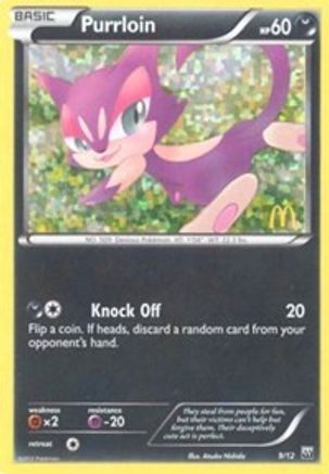 Purrloin 9/12 - McDonalds Collection 2012 Holofoil