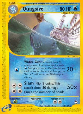 Quagsire 30/147 - Aquapolis Reverse Holofoil