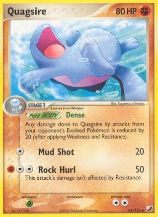 Quagsire 44/115 - Unseen Forces Reverse Holofoil