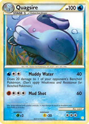 Quagsire 9/123 - HeartGold & SoulSilver Reverse Holofoil