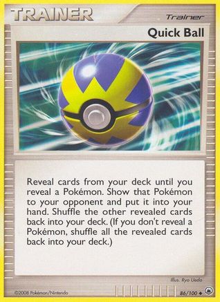 Quick Ball 86/100 - Majestic Dawn Reverse Holofoil