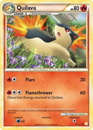 Quilava 049/123 - HeartGold SoulSilver Normal - Uncommon