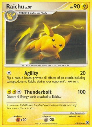 Raichu 45/100 - Majestic Dawn Reverse Holofoil