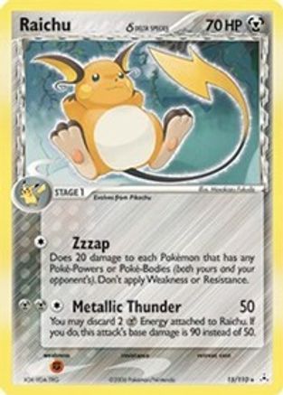 Raichu (Delta Species) - 015/110 - Holon Phantoms Reverse Holofoil