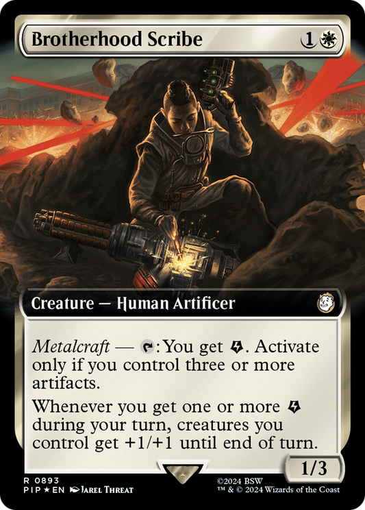 Brotherhood Scribe (Extended Art) (Surge Foil) (PIP-893) - Fallout: (Extended Art) Foil