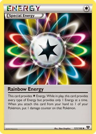 Rainbow Energy 131/146 - XY Base Set Normal - Uncommon