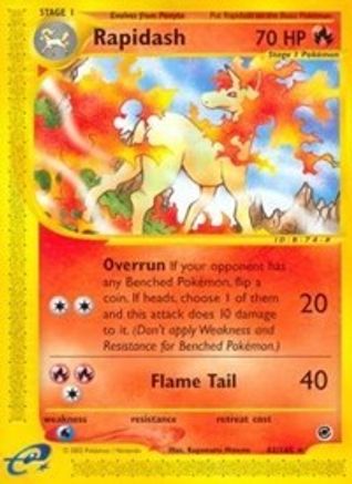 Rapidash 62/165 - Expedition Base Set Reverse Holofoil