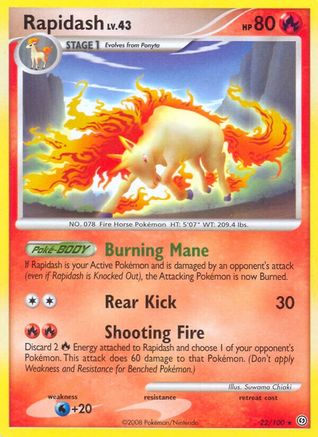 Rapidash (22/100) - Stormfront  - Rare