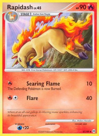 Rapidash (47)  - Arceus Reverse Holofoil