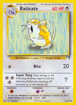 Raticate 61/110 - Legendary Collection Reverse Holofoil