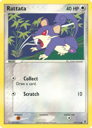 Rattata 77/112 - FireRed & LeafGreen Reverse Holofoil