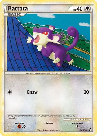 Rattata 64/90 - HSUndaunted Reverse Holofoil