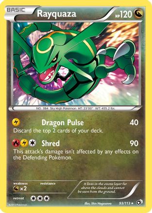 Rayquaza 93/113 - Legendary Treasures Holofoil