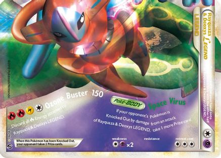 Rayquaza & Deoxys LEGEND 90/90 - HSUndaunted Holofoil