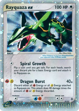 Rayquaza ex 097 - Dragon Holofoil - Ultra Rare