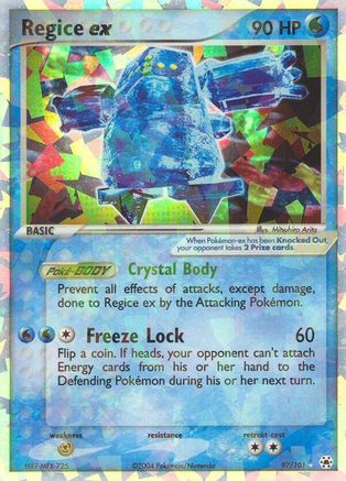 Regice ex 97/101 - Hidden Legends Holofoil