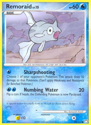 Remoraid (95/123) - Mysterious Treasures Reverse Holofoil - Common