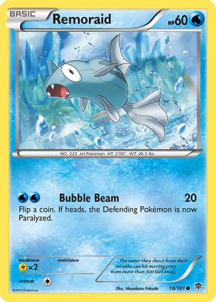 Remoraid (18/101) - Plasma Blast Reverse Holofoil - Common