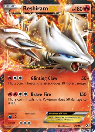 Reshiram EX 029/113 - Legendary Treasures Holofoil - Ultra Rare
