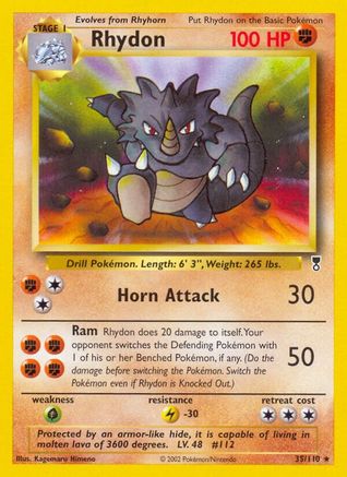 Rhydon 35/110 - Legendary Collection Reverse Holofoil