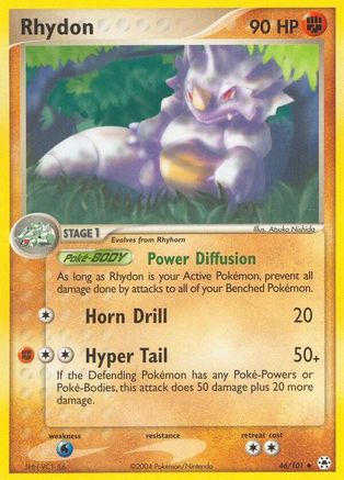 Rhydon 46/101 - Hidden Legends Reverse Holofoil