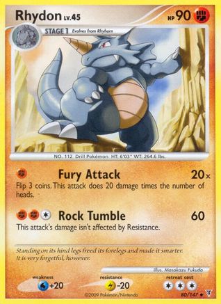 Rhydon (80/147) - Supreme Victors Reverse Holofoil - Uncommon