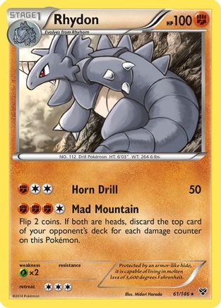 Rhydon 61/146 - XY Reverse Holofoil