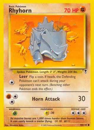 Rhyhorn 90/110 - Legendary Collection Reverse Holofoil