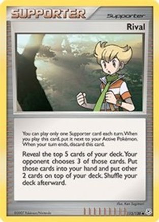 Rival (113/130) - Diamond and Pearl Reverse Holofoil - Uncommon