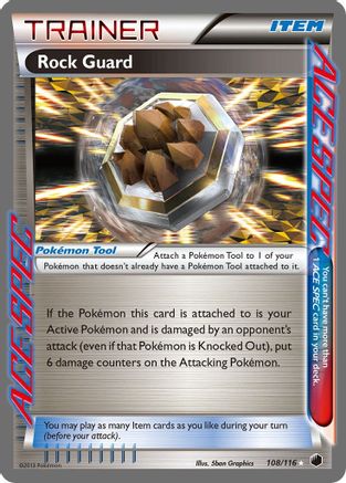 Rock Guard (108/116) - Plasma Freeze Holofoil - Rare Ace